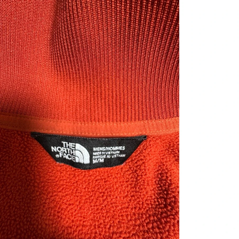 The North Face Full Zip Track Jacket Mens Medium Orange Brown NF0A3LFH Block